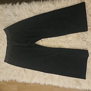 Fusion Black Suede Low-Rise Pants – Y2K, Size Medium (Juniors), Good Condition
